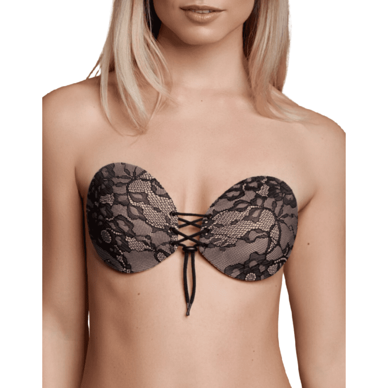 BYE BRA SUJETADOR ADHESIVO CON ENTRELAZADO Y BORDADOS