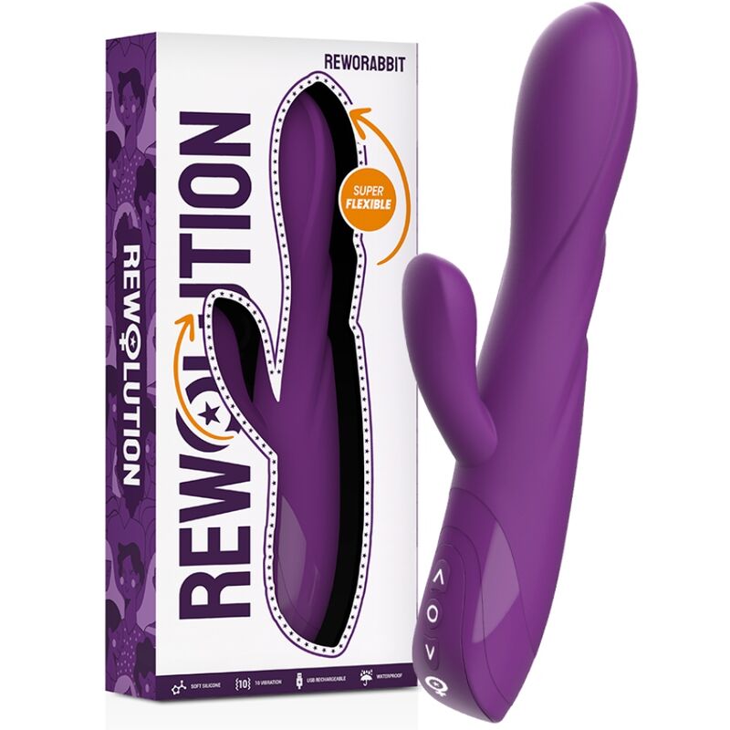 VIBRATORE FLESSIBILE RABBIT - REWOLUTION REWORABBIT