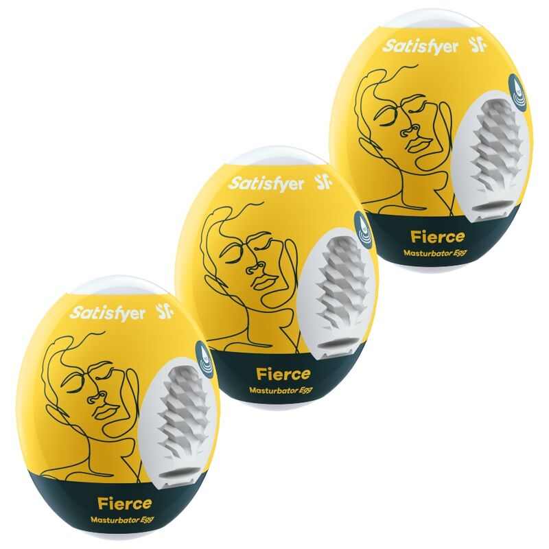 SATISFYER 3 UOVA MASTURBATORE - FEROCE