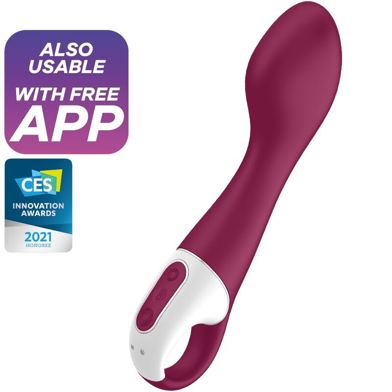 VIBRATORE RISCALDATO PUNTO G - SATISFYER HOT SPOT