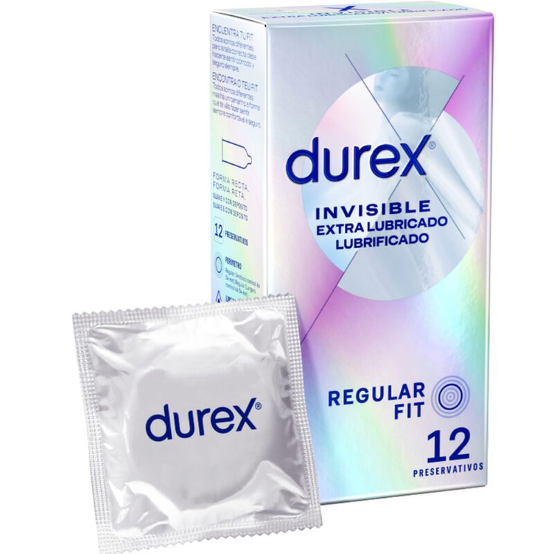 DUREX INVISIBILE EXTRA LUBRIVAGINATO 12 UNITÀ