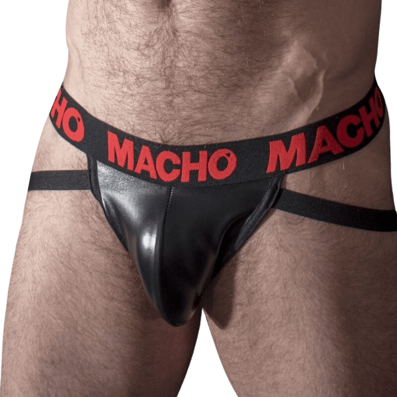 MACHO - MX25RC JOCK RED LEATHER S
