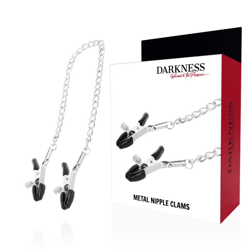 MORSETTI PER CAPEZZOLI REGOLABILI DARKNESS METAL