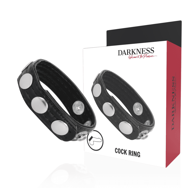 ANELLO FALLICO REGOLABILE IN PELLE DARKNESS