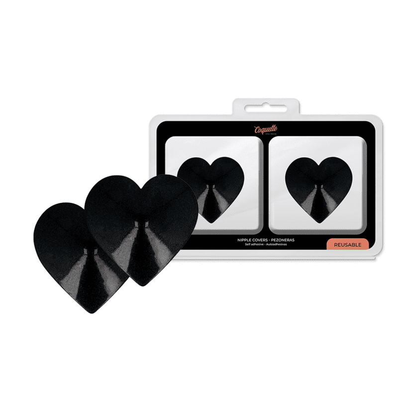 COQUETTE CHIC DESIRE COPRI CAPEZZOLI - CUORI NERI