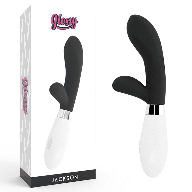 MASSAGGIATORE GLOSSY JACKSON RABBIT NERO