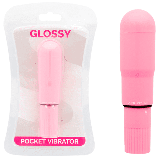 GLOSSY POCKET VIBRATORE ROSA