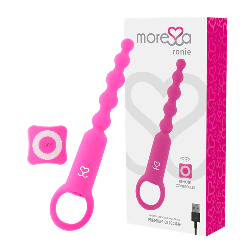 VIBRATORE TELECOMANDATO MORESSA RONIE ANAL PLEASURE - ROSA