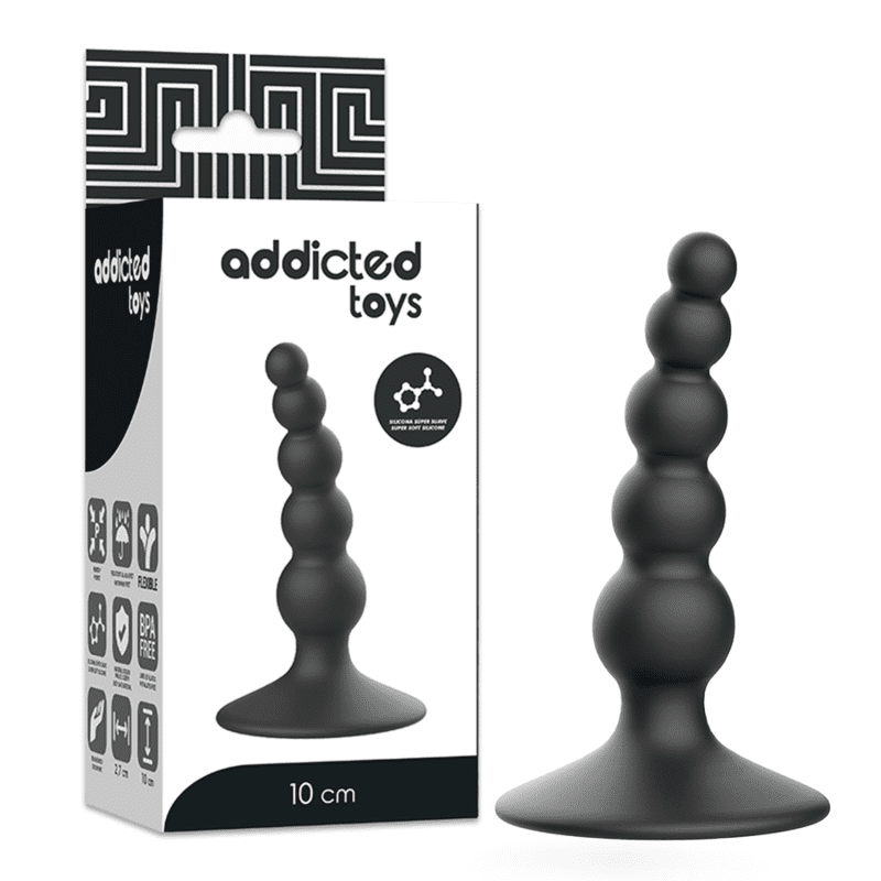 PLUG ANALE 10CM NERO