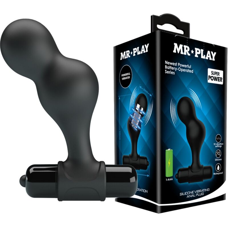 PLUG ANALE VIBRANTE IN SILICONE NERO