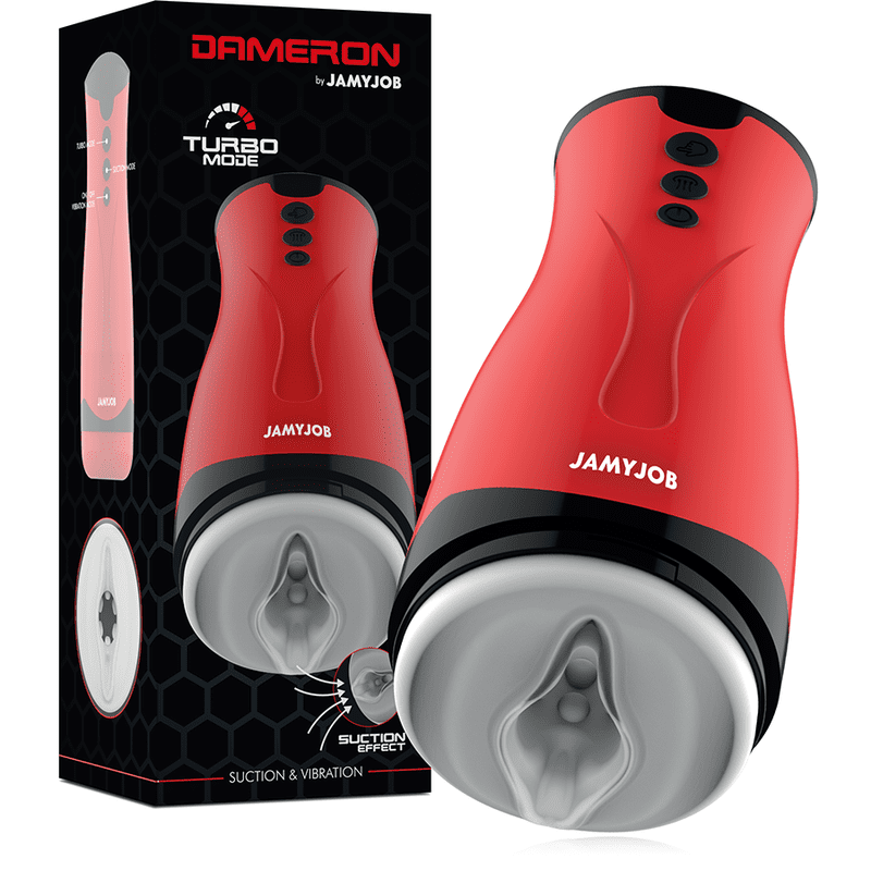 JAMYJOB - DAMERON MASTURBATORE CON ASPIRAZIONE E VIBRAZIONE