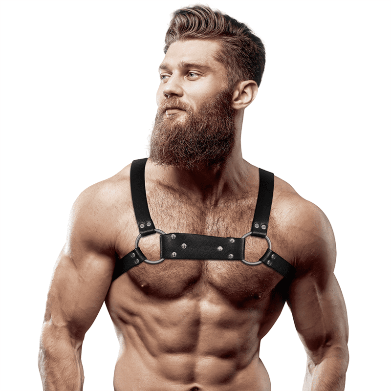 FETISH SUBMISSIVE ATTITUDE - ARNÉS BULLDOG ECOPIEL PECHO HOMBRE TAGLIA M/L