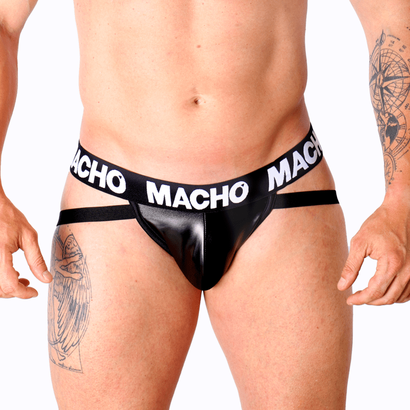 MACHO - MX25NC JOCK BLACK LEATHER  S