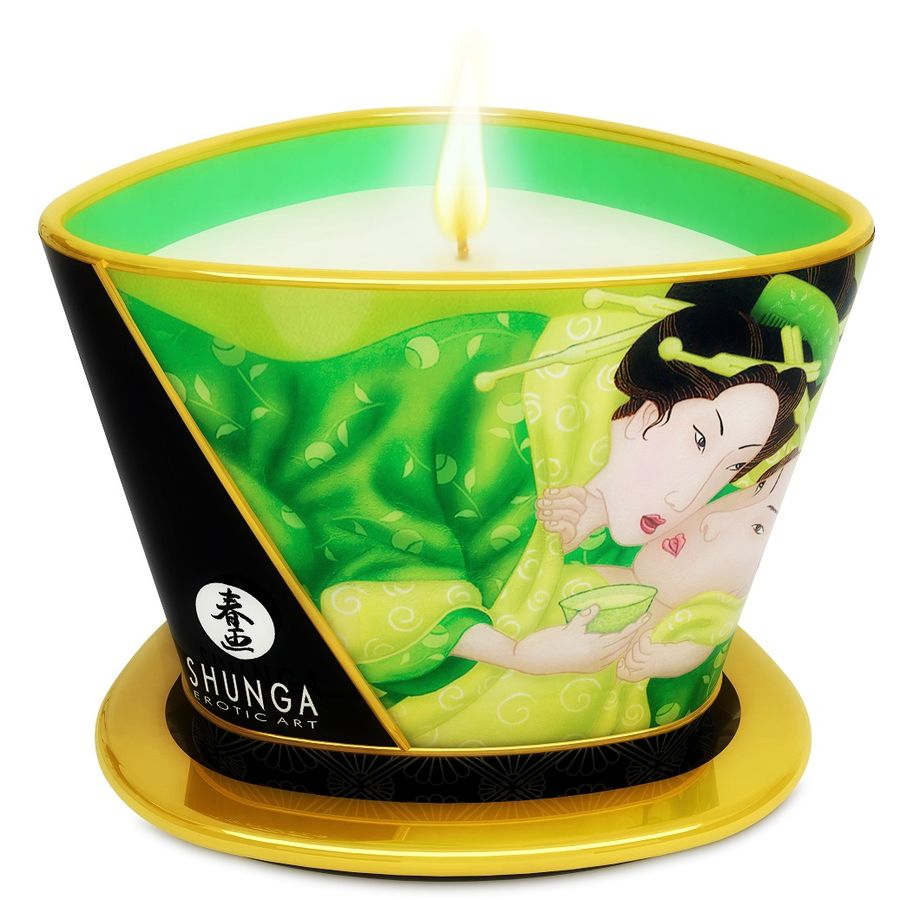 MINI CARESS BY CANDLELIGHT MASSAGE CANDLE EXOTIC TEA VERDE