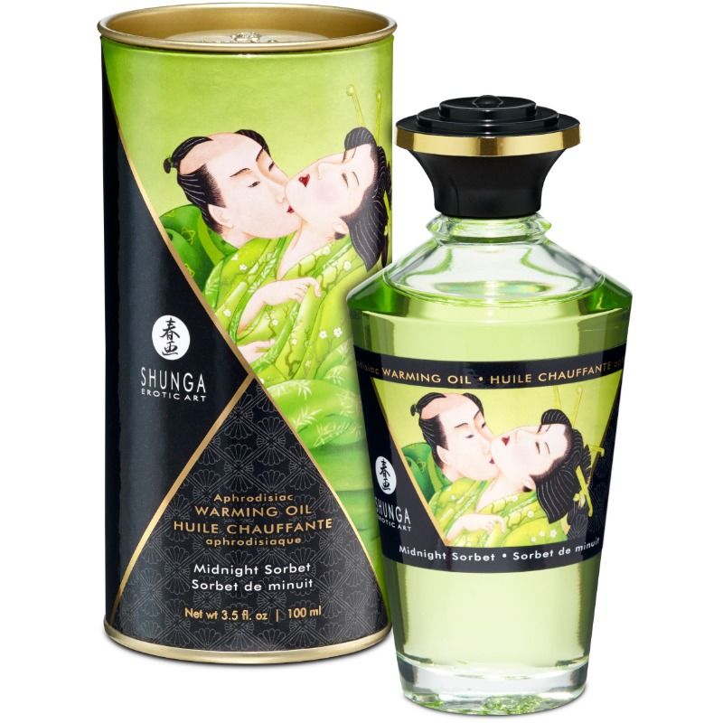 SHUNGA AFRODISIACO OLIO RISCALDANTE SORBETTO DI MEZZANOTTE 100 ML