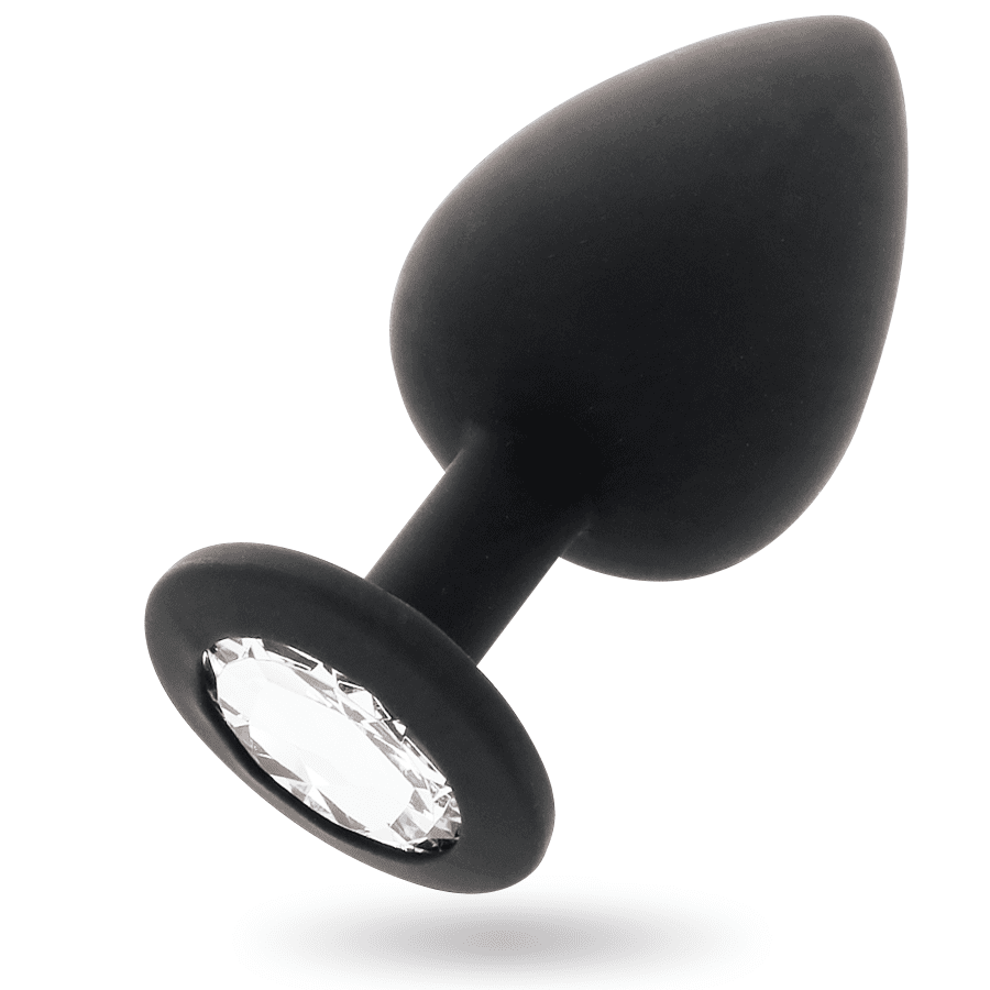 PLUG ANALE-NERO-IN SILICONE