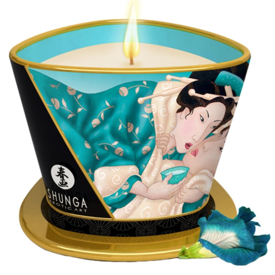 CANDELA DA MASSAGGIO SHUNGA ISLAND BLOSSOMS 170 ML