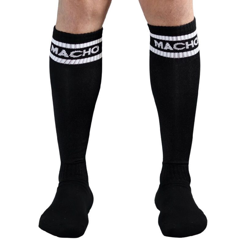 MACHO CALCETINES LARGOS TAGLIA UNICA NERO