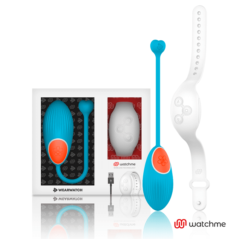 VIBRATORE DUAL TECHNOLOGY CON OROLOGIO WATCHME BLU / BIANCO