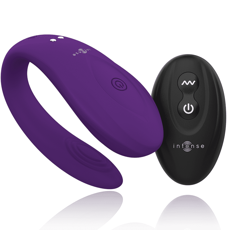 VIBRATORE INTENSE BRUNO PARTNER DOUBLE PLEASURE - VIOLA