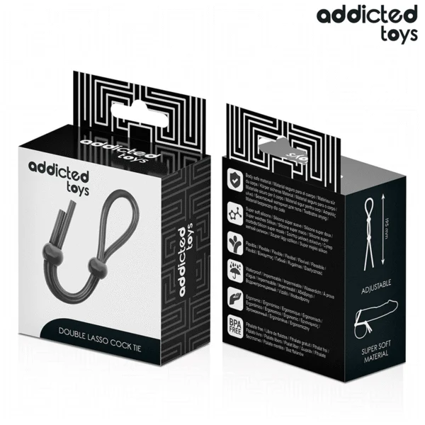 Addicted Toys - Corda in Silicone per il Pene a Doppio Anello 7