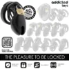 Addicted Toys Locked - Gabbia per Pene Obsidian Hold Taglia S 7