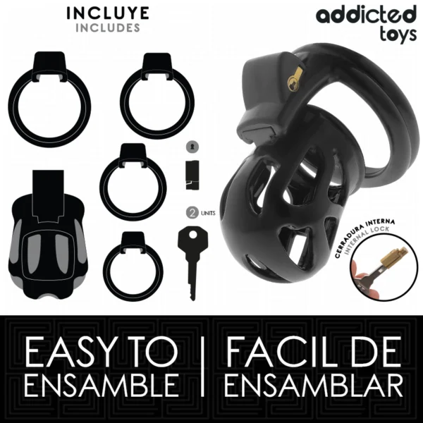 Addicted Toys Locked - Gabbia per Pene Silenziosa 7,5 cm 4 Addicted Toys Locked - Gabbia per Pene Silenziosa 7,5 cm 4