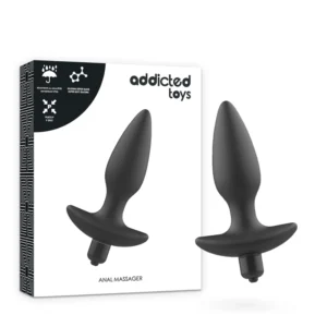 Addicted Toys - Massager Plug Anale con Vibrazione Nera