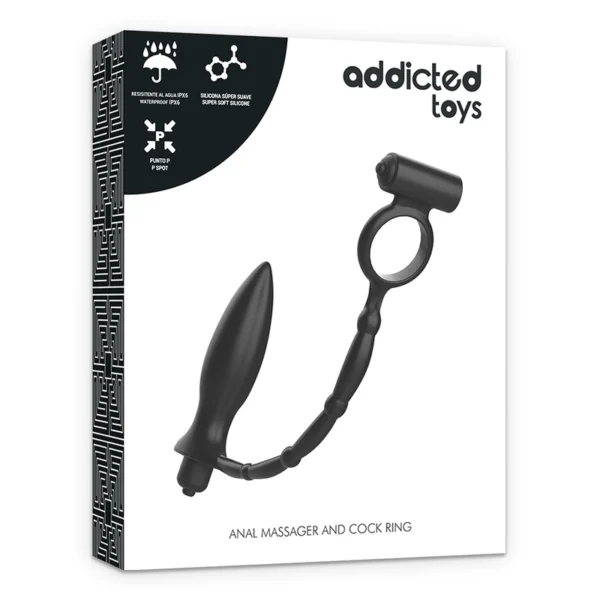 Addicted Toys - Plug Anale con Anello Vibrante 6 Addicted Toys - Plug Anale con Anello Vibrante 6