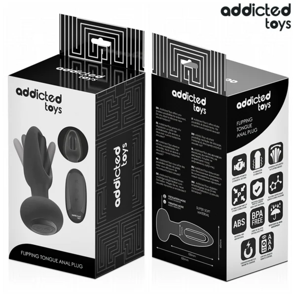 Addicted Toys - Plug Anale con Lingua Vibrante e Telecomando 3 Addicted Toys - Plug Anale con Lingua Vibrante e Telecomando 3