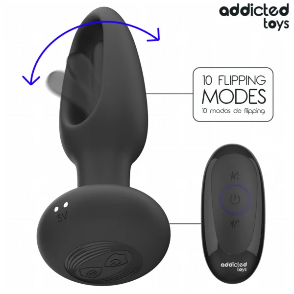 Addicted Toys - Plug Anale con Lingua Vibrante e Telecomando 4 Addicted Toys - Plug Anale con Lingua Vibrante e Telecomando 4