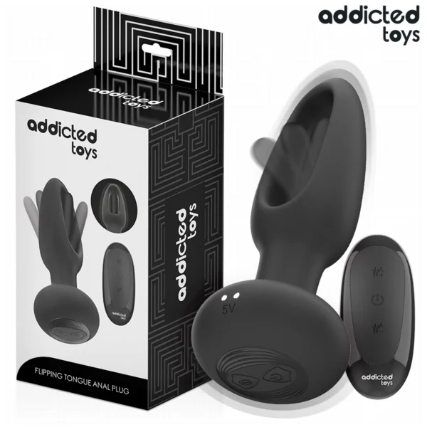 Addicted Toys - Plug Anale con Lingua Vibrante e Telecomando Addicted Toys - Plug Anale con Lingua Vibrante e Telecomando