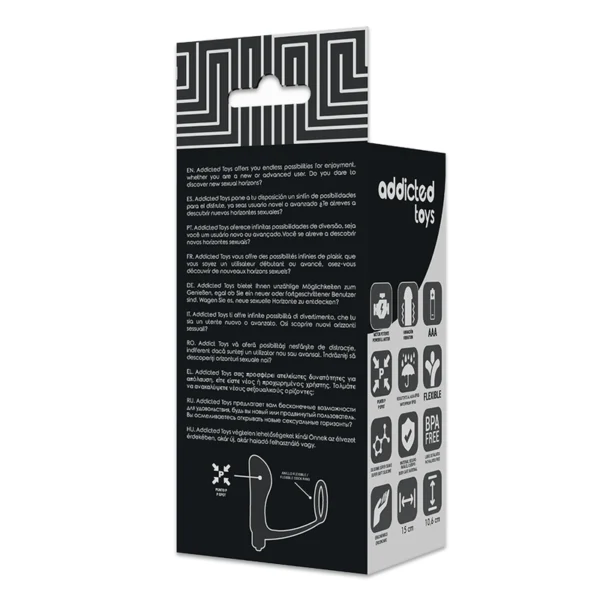 Addicted Toys - Plug Anale Vibrante con Anello del Pene 6 Addicted Toys - Plug Anale Vibrante con Anello del Pene 6