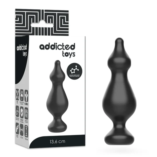 Addicted Toys - Plug Sessuale Anale 13.6 cm Nero