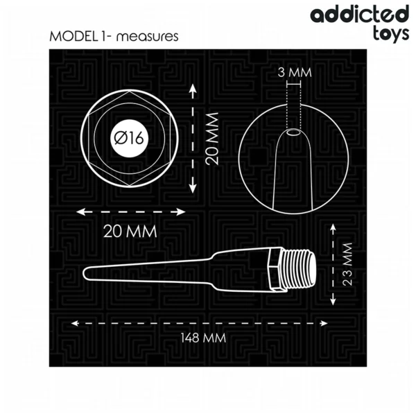 Addicted Toys - Pulitore Anale con Adattatore Universale Modello 1 5 Addicted Toys - Pulitore Anale con Adattatore Universale Modello 1 5