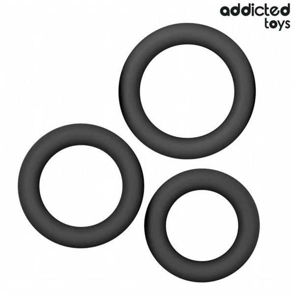 Addicted Toys - Set di Anelli in Silicone Modello 1 5