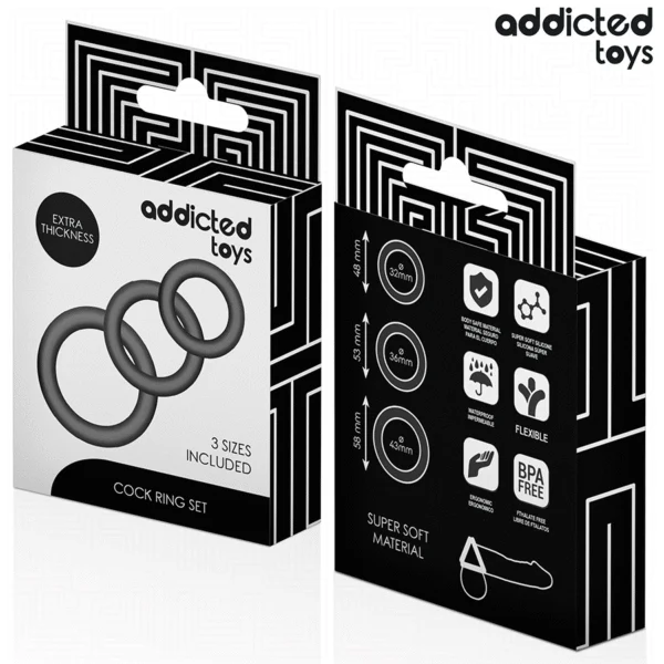 Addicted Toys - Set di Anelli in Silicone Modello 1 6