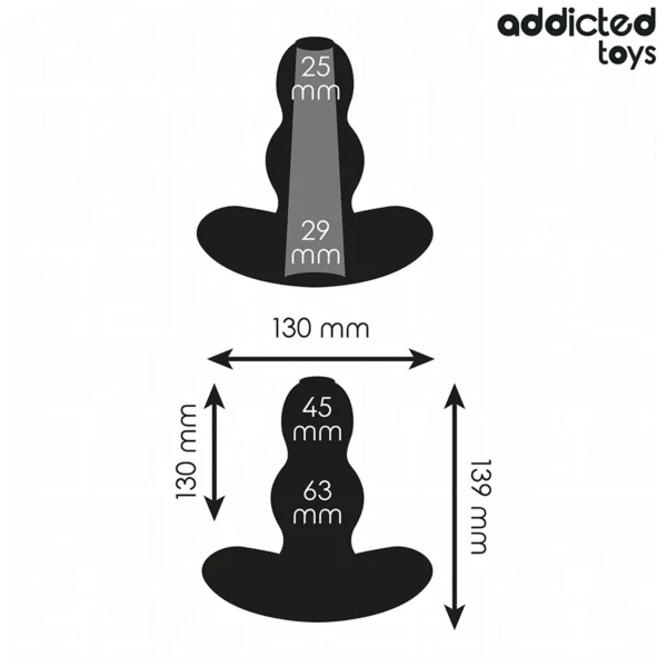 Addicted Toys - Tappo Anale Cavo Taglia XL 13,9 cm 4 Addicted Toys - Tappo Anale Cavo Taglia XL 13,9 cm 4