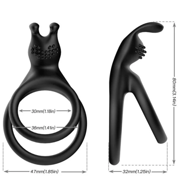 Armony - Anello Tensy Double Coniglio Nero 3 Armony - Anello Tensy Double Coniglio Nero 3