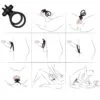Armony - Anello Vibratore Doppio Traveller per Coppia Rabbit Black 4