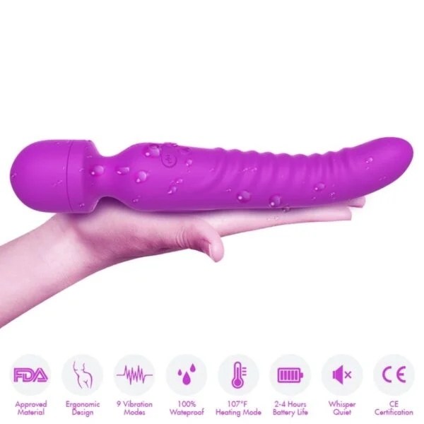 Armony - Massaggiatore e Vibratore Mission Effetto Calore Viola 3