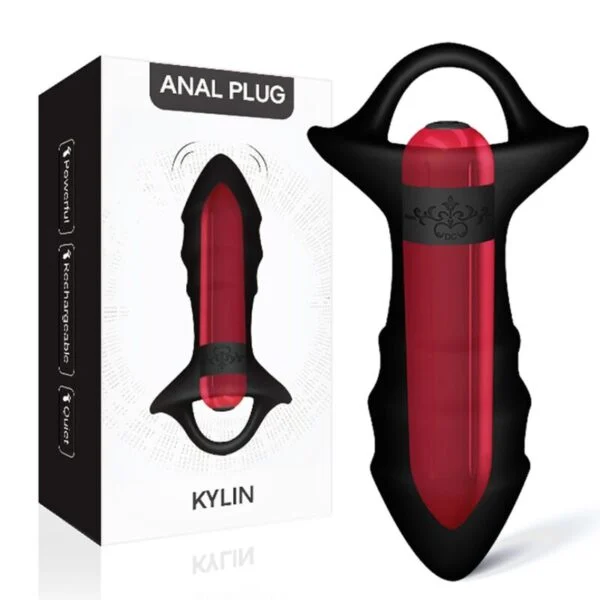 Armony - Vibratore a Dita Kylin e Telecomando con Presa Anale Nero 5