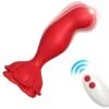 Armony - Vibratore Rosa e Telecomando Plug Anale Rosso Armony - Vibratore Rosa e Telecomando Plug Anale Rosso