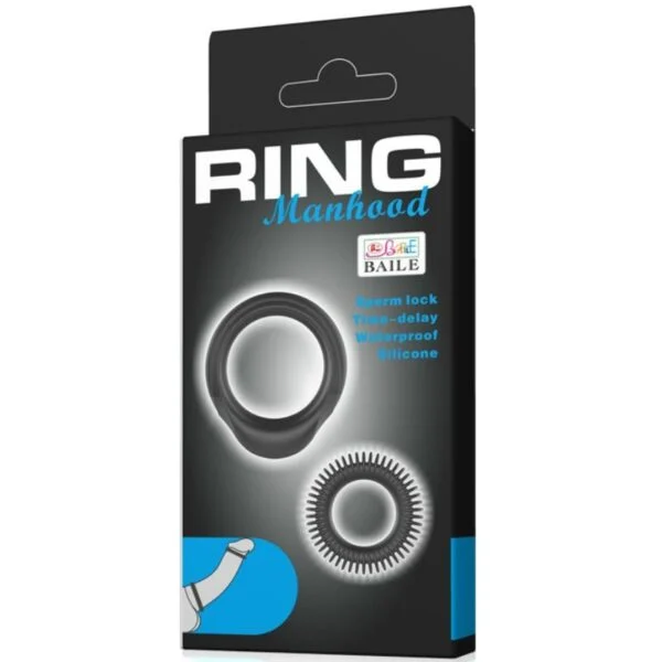 Baile - Kit 2 Anelli in Silicone Ring Manhood 6 Baile - Kit 2 Anelli in Silicone Ring Manhood 6