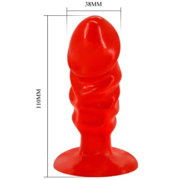 Baile - Plug Anale Unisex con Ventosa Rossa 3