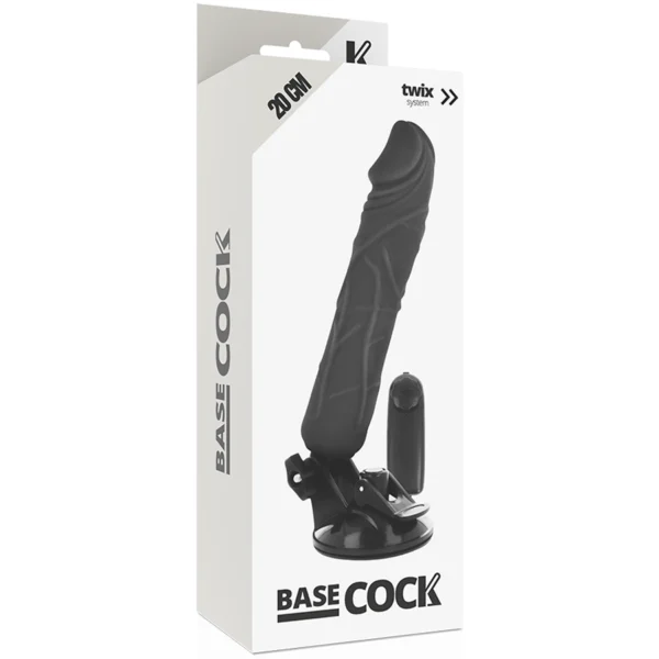 Basecock - Vibratore Realistico Telecomando Nero 20 cm -O- 4 cm 4