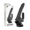Basecock - Vibratore Realistico Telecomando Nero con Testicoli 20 cm -O- 4 cm