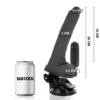 Basecock - Vibratore Realistico Telecomando Nero con Testicoli 20 cm -O- 4 cm 2
