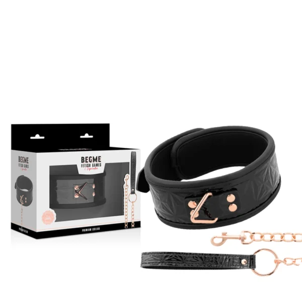 Begme - Black Edition Premium Collare in Pelle Vegana 2 Begme - Black Edition Premium Collare in Pelle Vegana 2