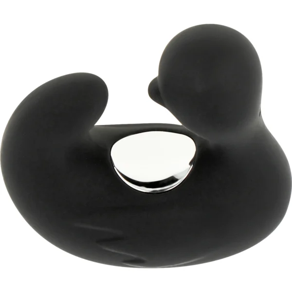 Black&Silver - Duckymania Ditale Ricaricabile Stimolante D'anatra in Silicone 6